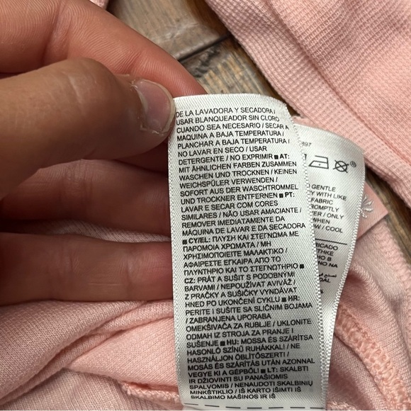 Athleta Pink Cropped Long Sleeve Sweatshirt - Picture 7 of 9